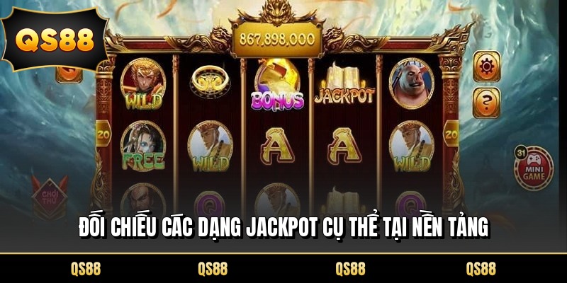 Đối chiếu các dạng jackpot cụ thể tại nền tảng